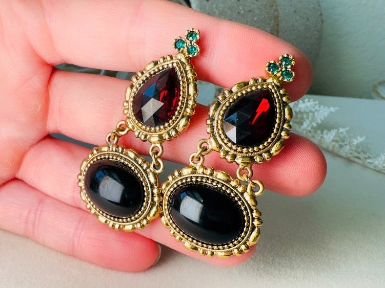 Gothic Victorian Drop Earrings by 1928
