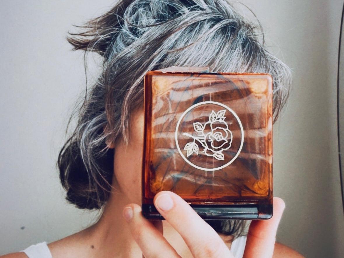 Tortoiseshell Amber Vintage Double Mirror Compact, Made in Japan, Vintage Mirror for Purse, Make-Up, Beautiful Brown Orange Fall Accessories