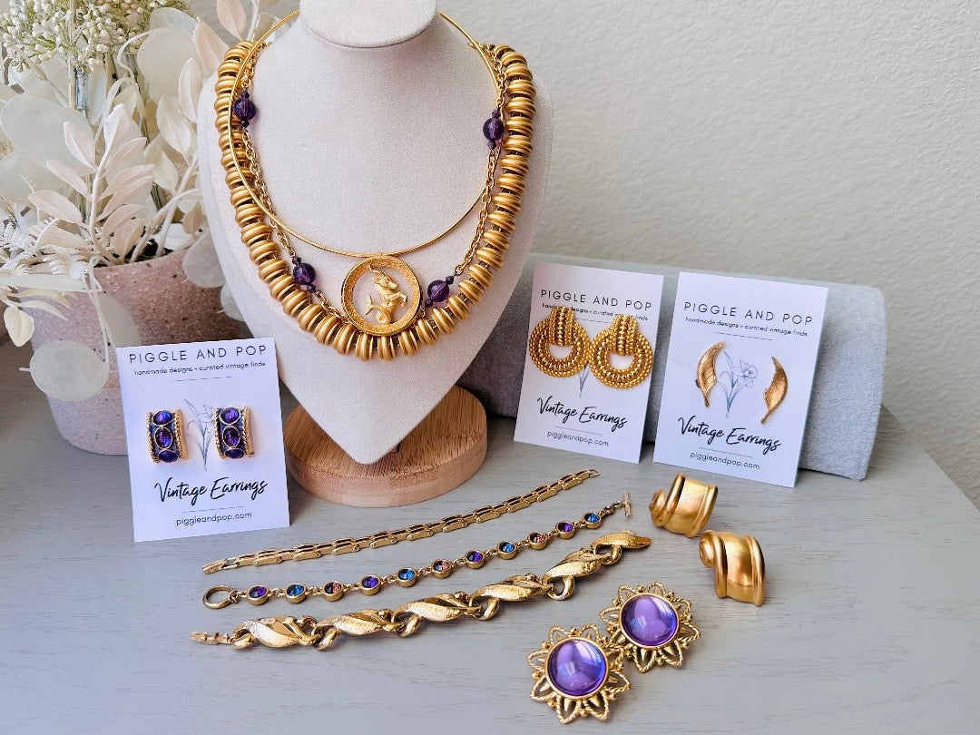 other vintage jewelry available at piggle and pop.