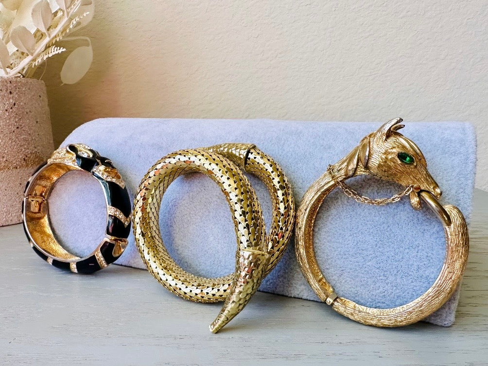 Collection of vintage cuffs and bangles from Piggle and Pop