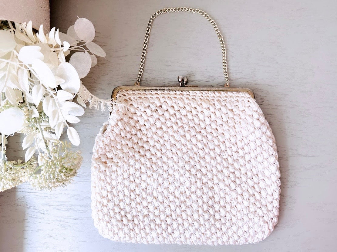 Fashion cream clutch purse