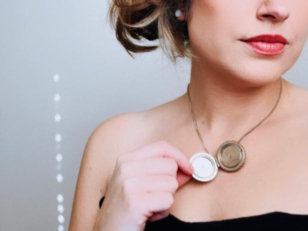 Rare Banded Agate Sphere Locket Necklace, Locket Ball Pendant Necklace, Vintage Gemstone Round Locket, Unique Vintage Ball Locket