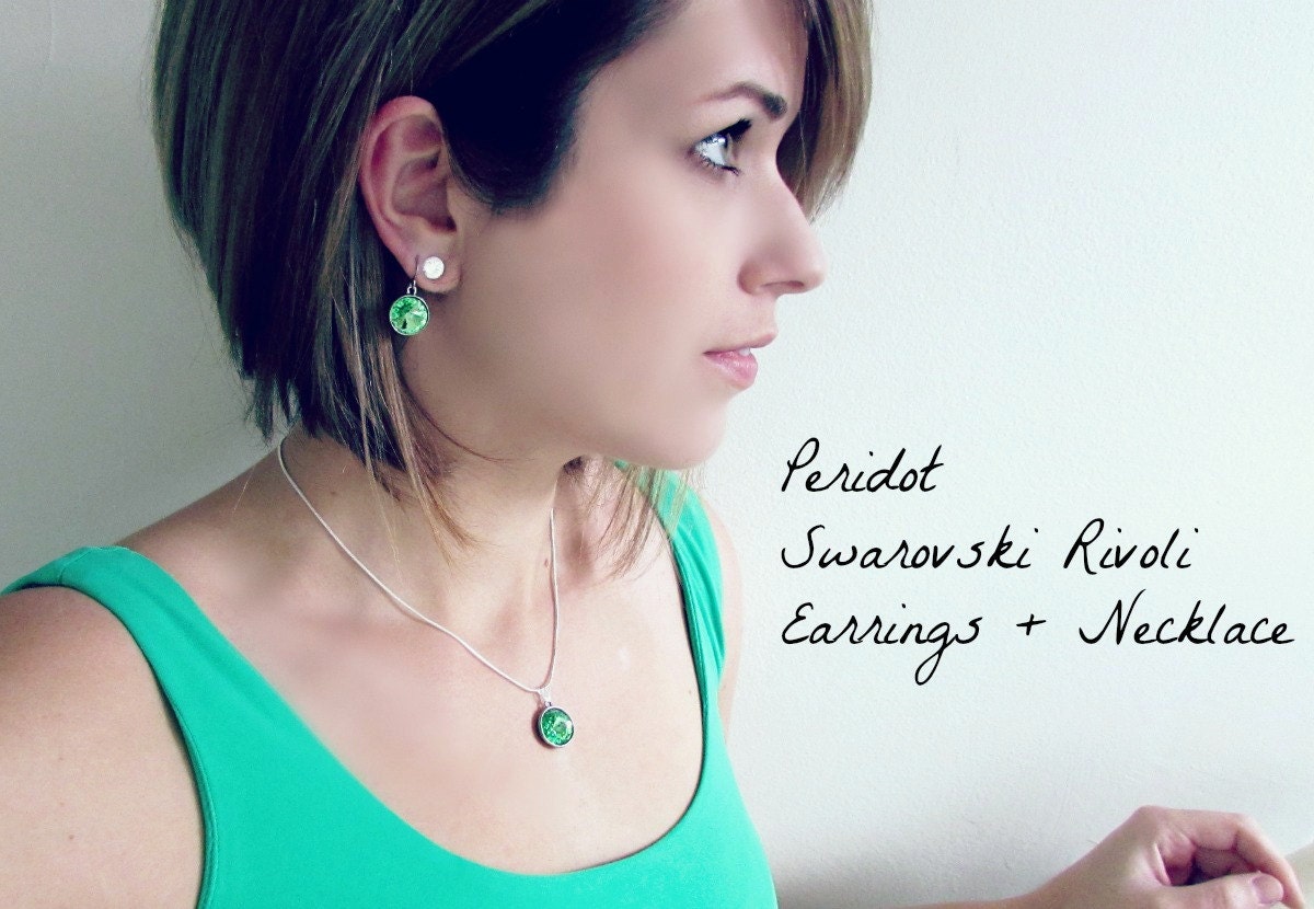 Diamond Swarovski Earrings, Crystal Rhinestone Drop Earrings, Silver Bridal Earrings, Simple Wedding Dangles, Sparkling Rivoli Earrings