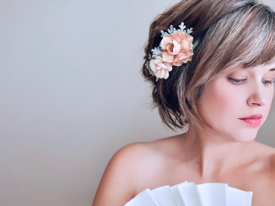 VERMONT | floral bridal comb