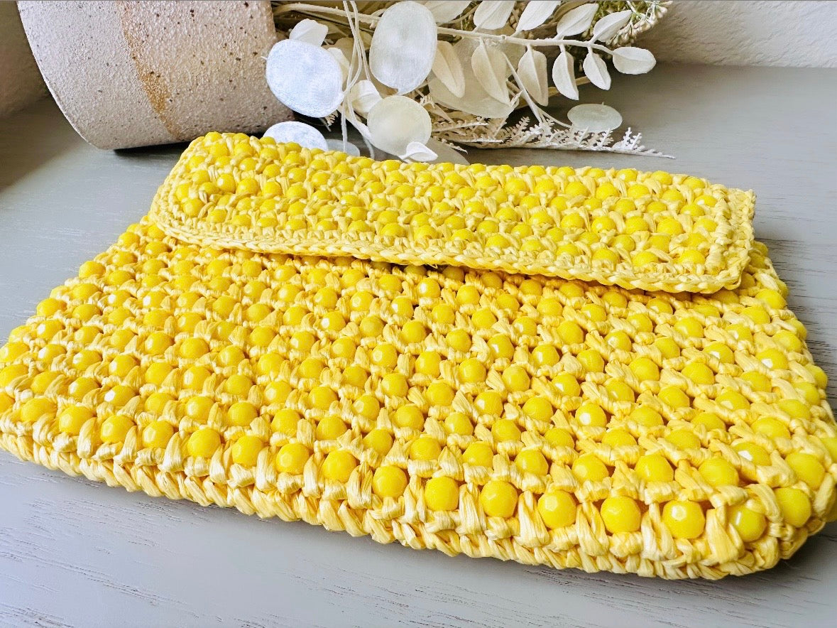 Canary yellow clutch bag online