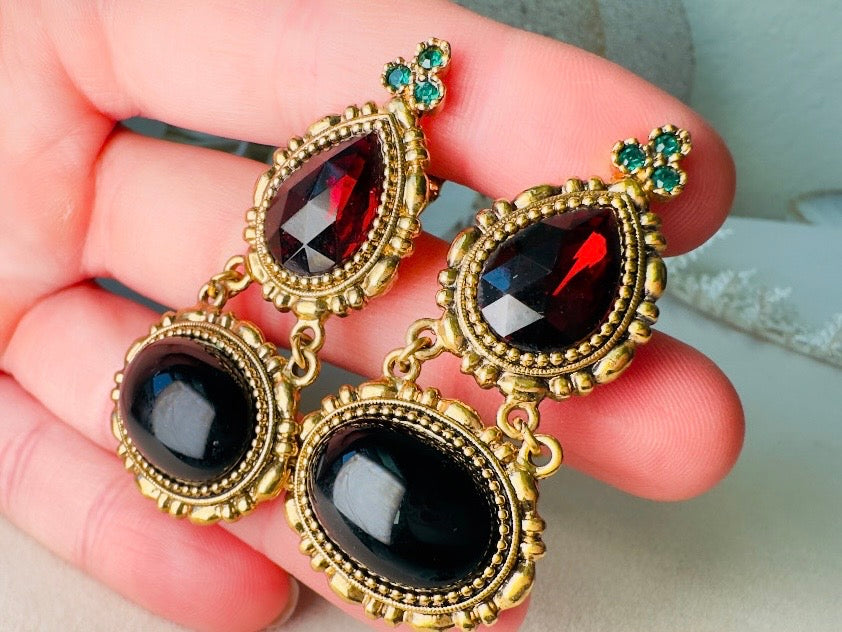 Gothic Victorian Drop Earrings by 1928