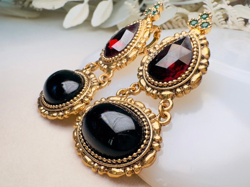 Gothic Victorian Drop Earrings by 1928