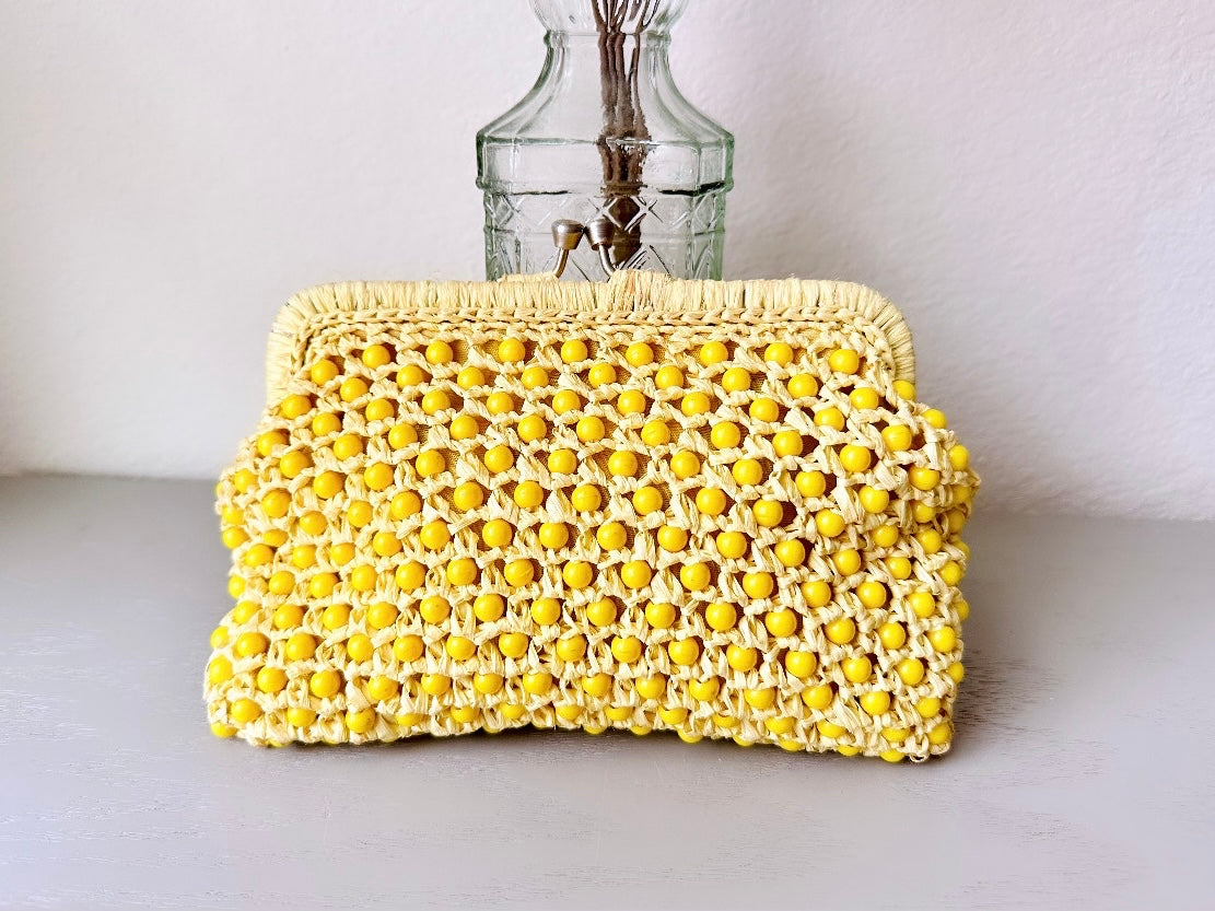 Canary yellow 2025 clutch bag