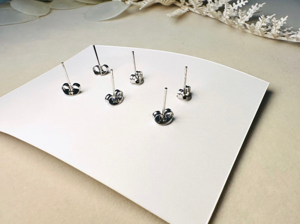 Flower Earring Stud Set in Pastel Shades- Pink Peach and Mint