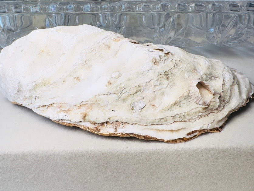 Mermaid Oyster Shell Dish, Handmade Coastal Trinket Jewelry Holder with Pearls and Vintage Mermaid