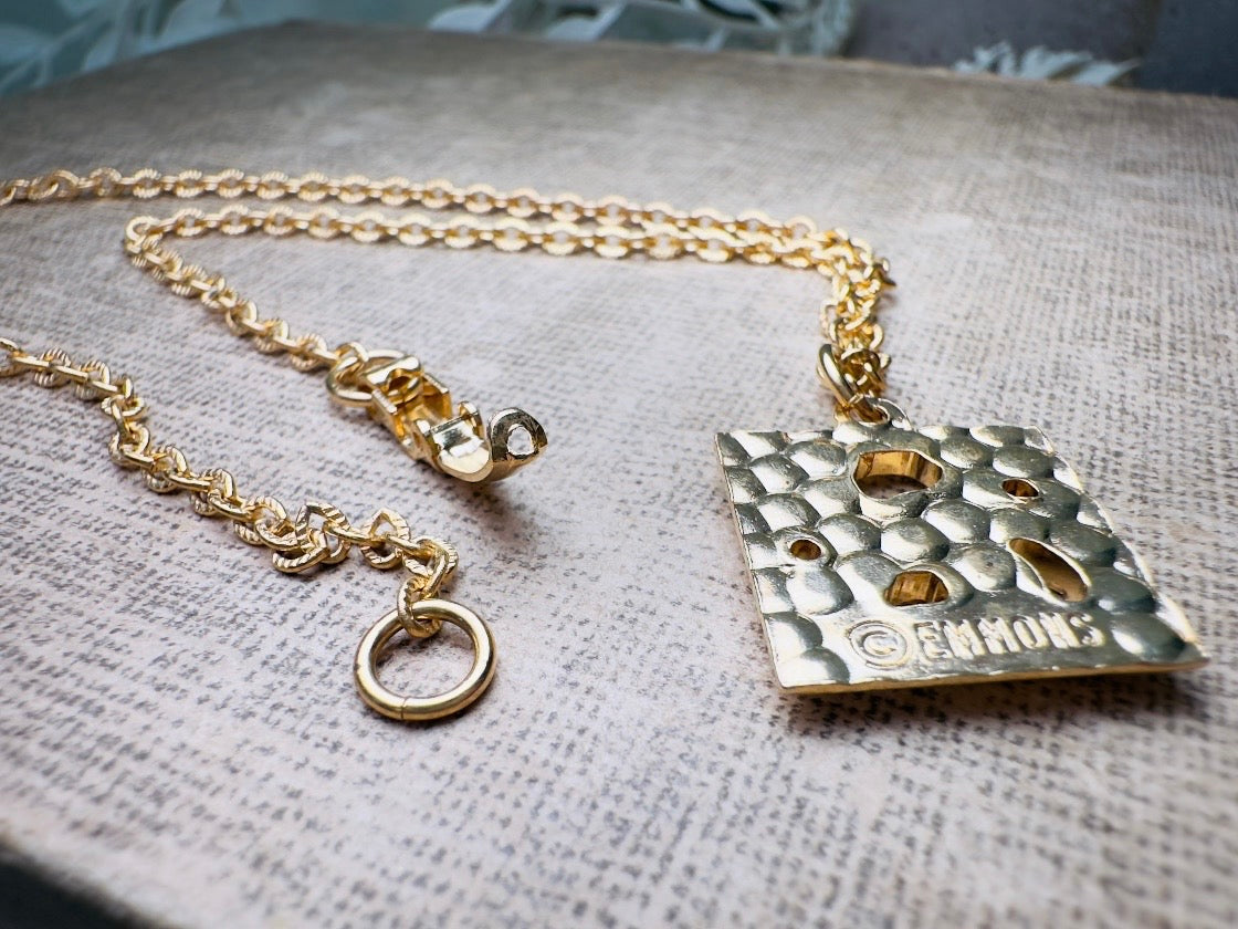 Vintage Deer Necklace, Dainty Woodland Children's Necklace