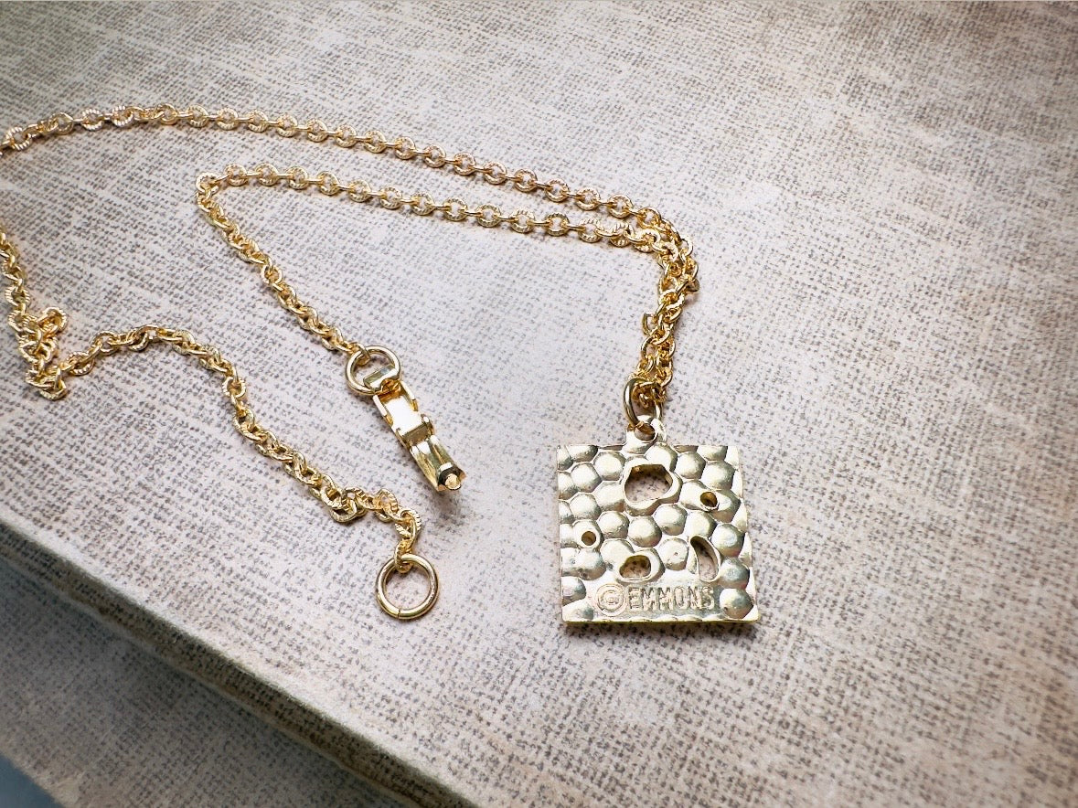 Vintage Deer Necklace, Dainty Woodland Children's Necklace