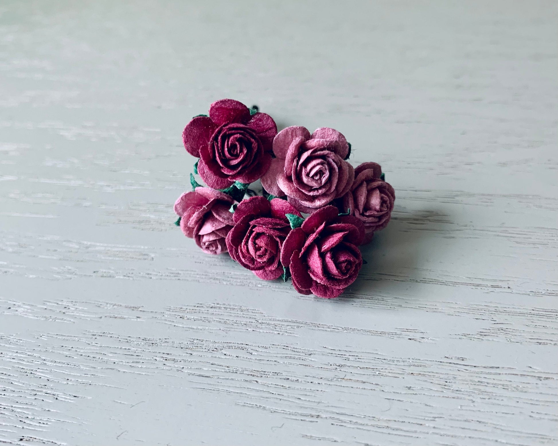 Rose Hair Pins in Wine Purple and Soft Lilac, Paper Flower Bobby Pins, –  PiggleAndPop