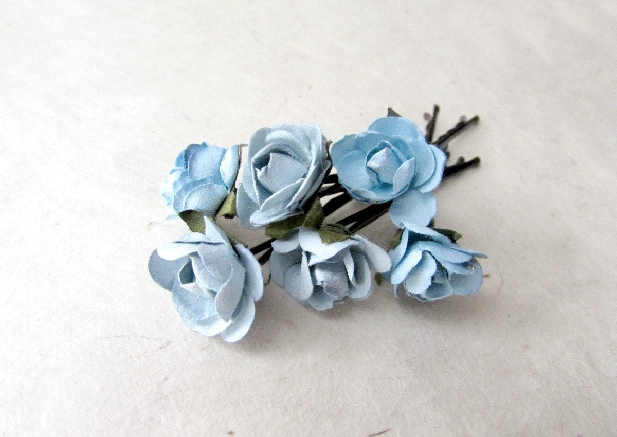 Blue deals Flower Bridal Pins - Something Blue - Dried Flower Hair Pins - Wedding Hair Pins - Wedding Hair Piece - Blue Flower Hair Pin