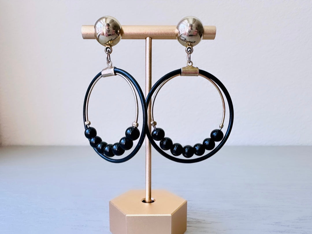 Hoop on sale earrings 70s